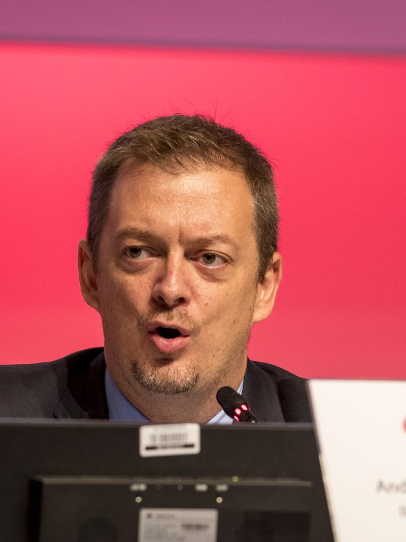 Andrew Parsons habla en la Asamblea General