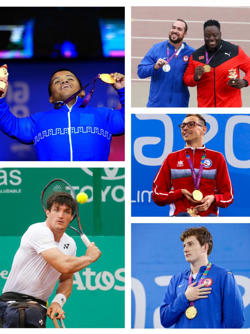Ten photos of the ten nominees for Best Male Athlete at Lima 2019