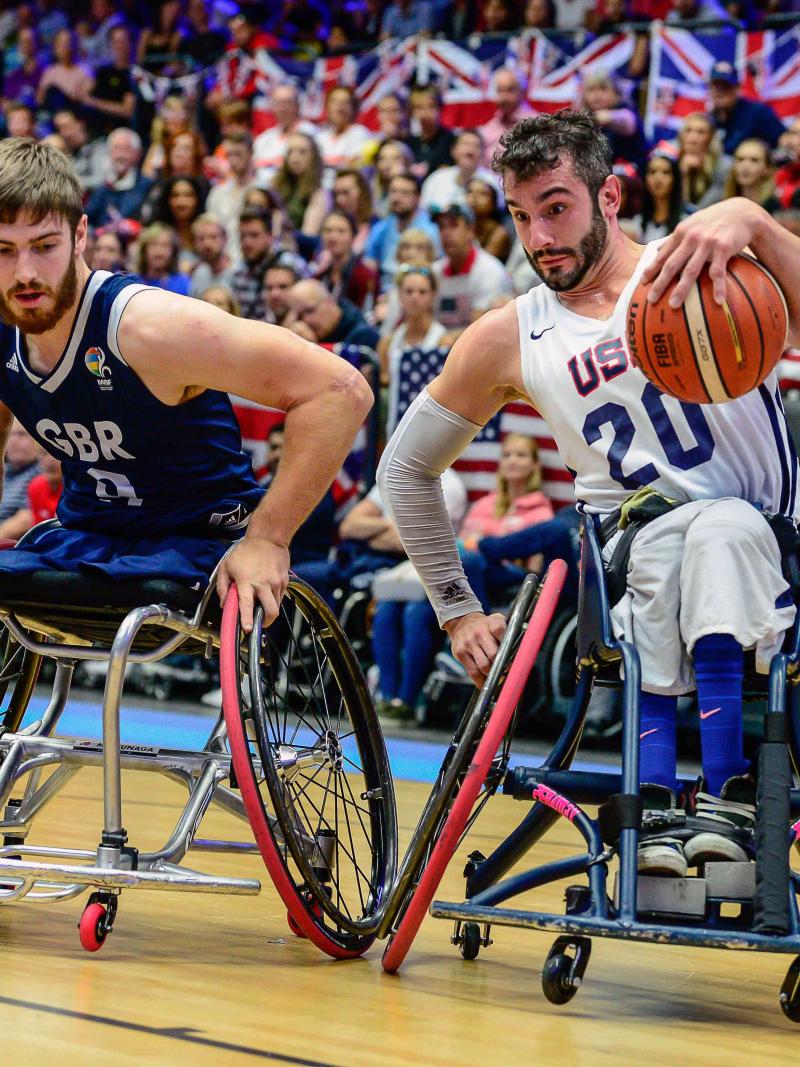 USA vs GBR 2018 World Championships in Hamburg, Germany.