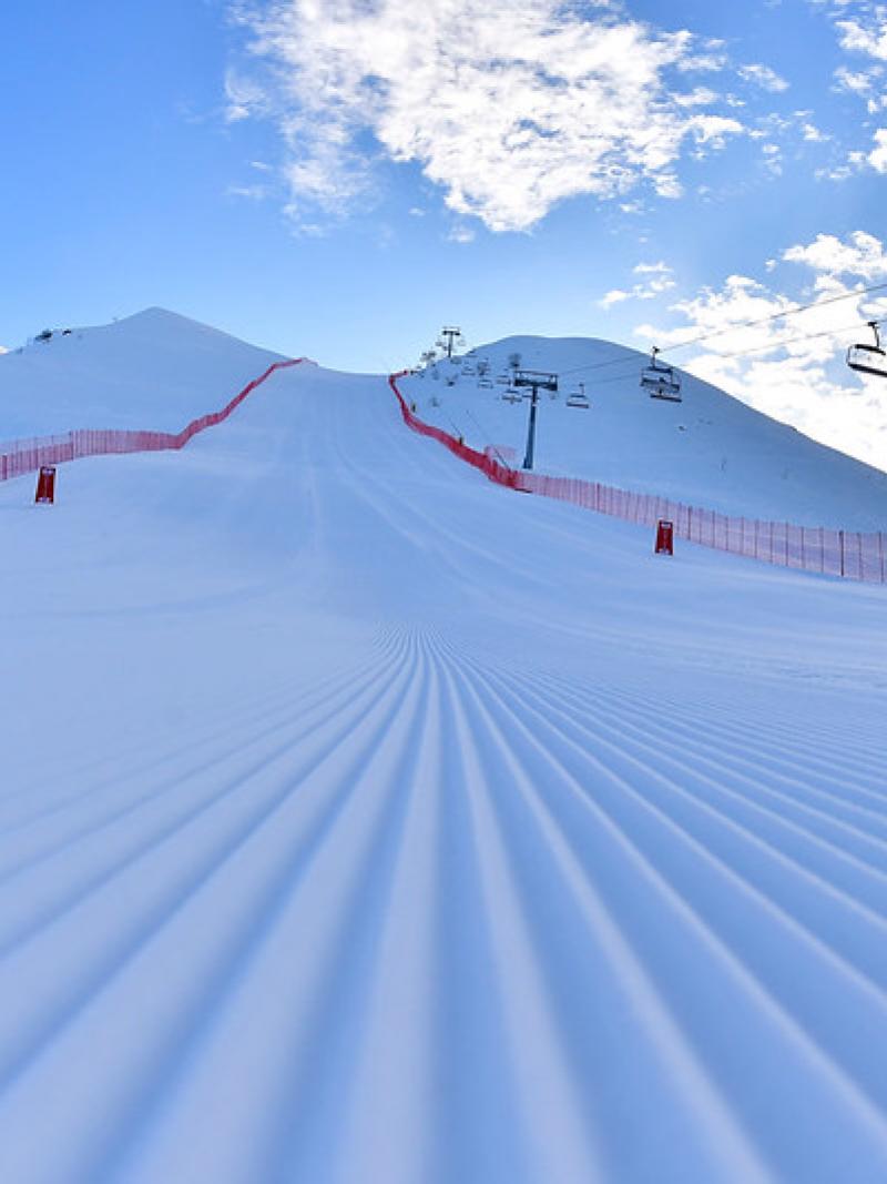 A ski slope 