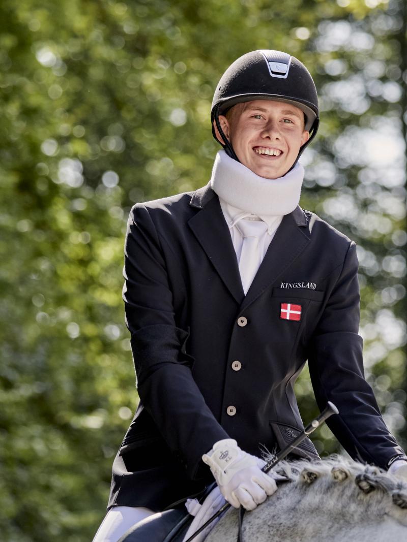Man smiling on his horse