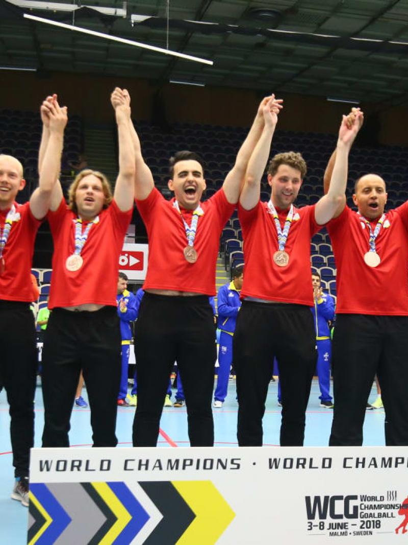 Belgium's Men's Goalball team