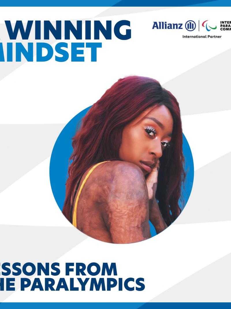 IPC branded graphic with photo of Black female showing burns scars on arm