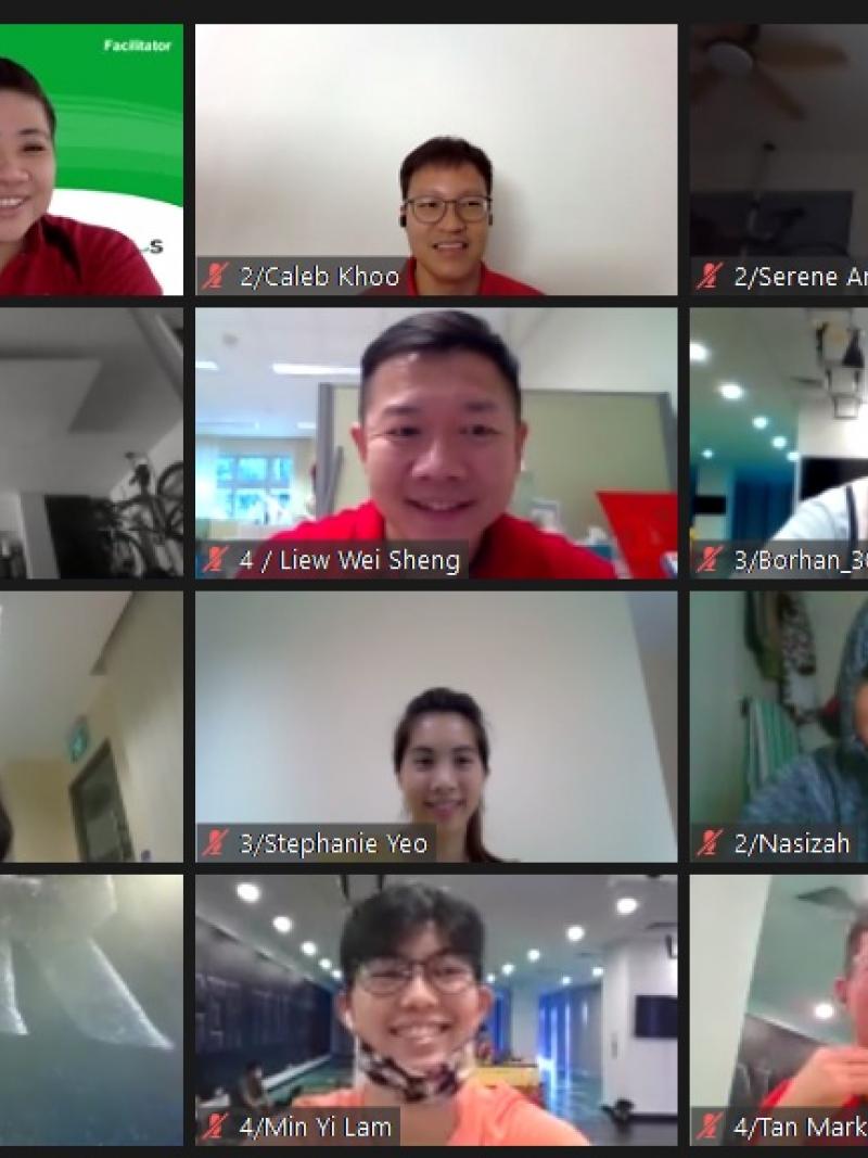 Zoom call with I’mPOSSIBLE Teacher Training beingconducted in Singapore