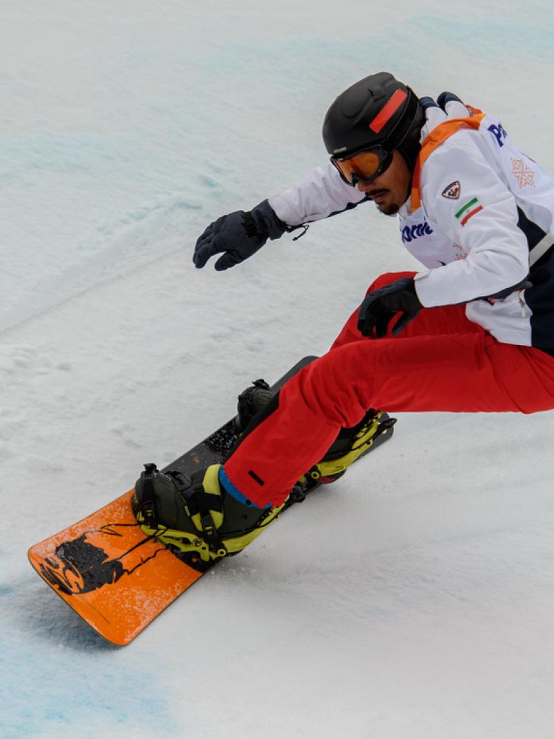Puriya Khaliltash competing at PyeongChang 2018