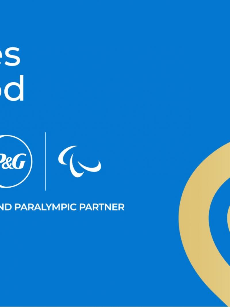 Athletes for Good graphic with IOC, P&G and IPC logos