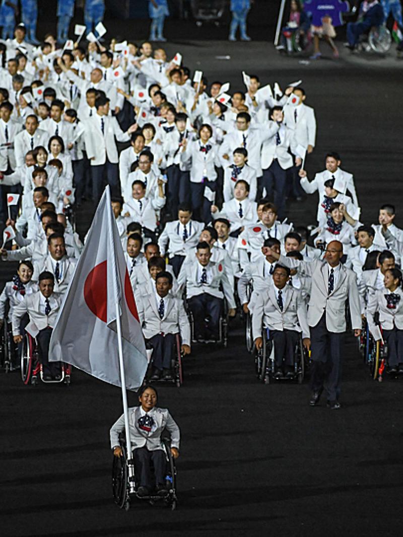 Japanese delegation at the Rio 2016 Opening Ceremony