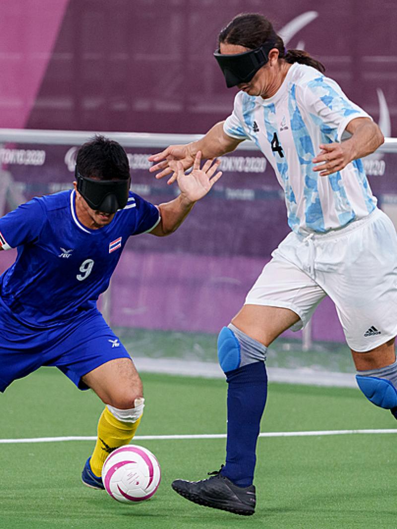 Froilan Padilla dribbles the ball past a rival