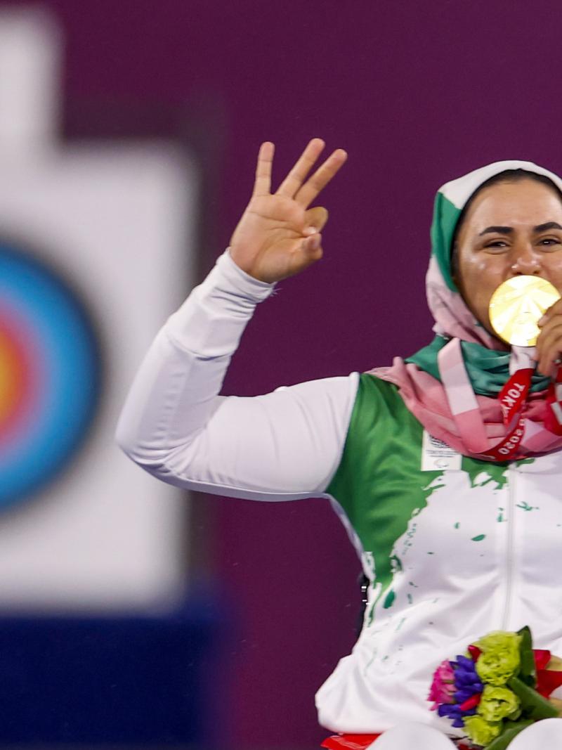 Nemati celebrates gold