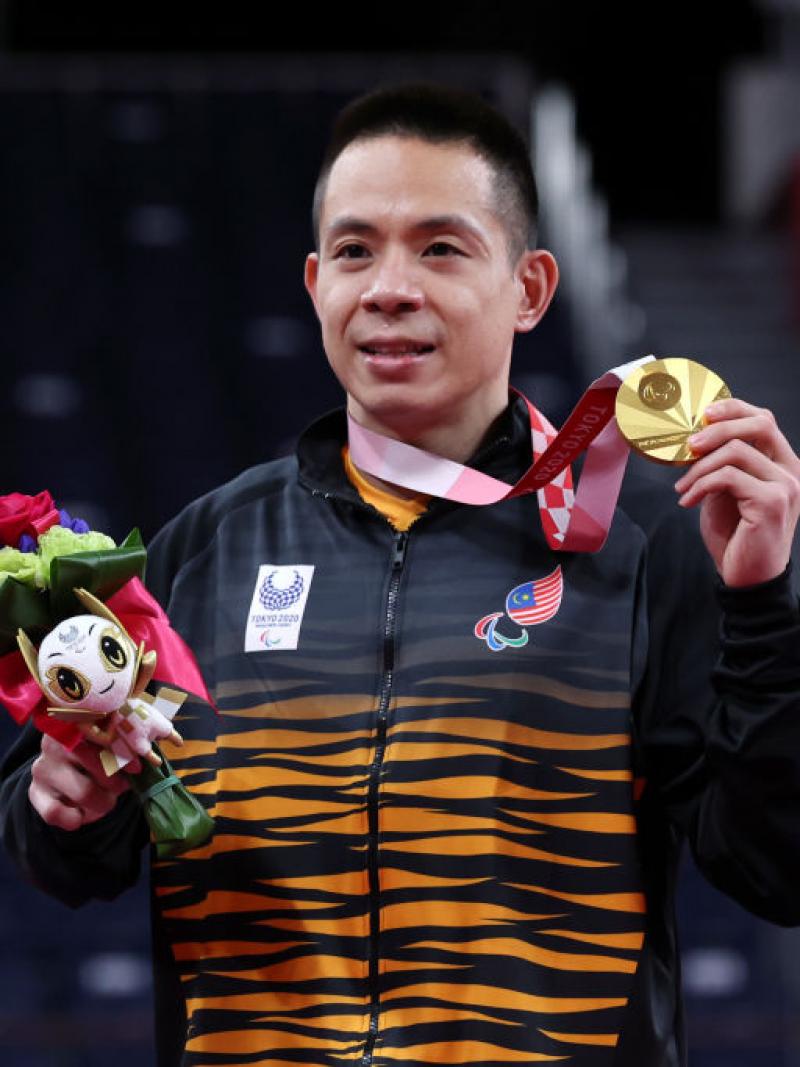 Gold medallist Liek Hou Cheah of Malaysia