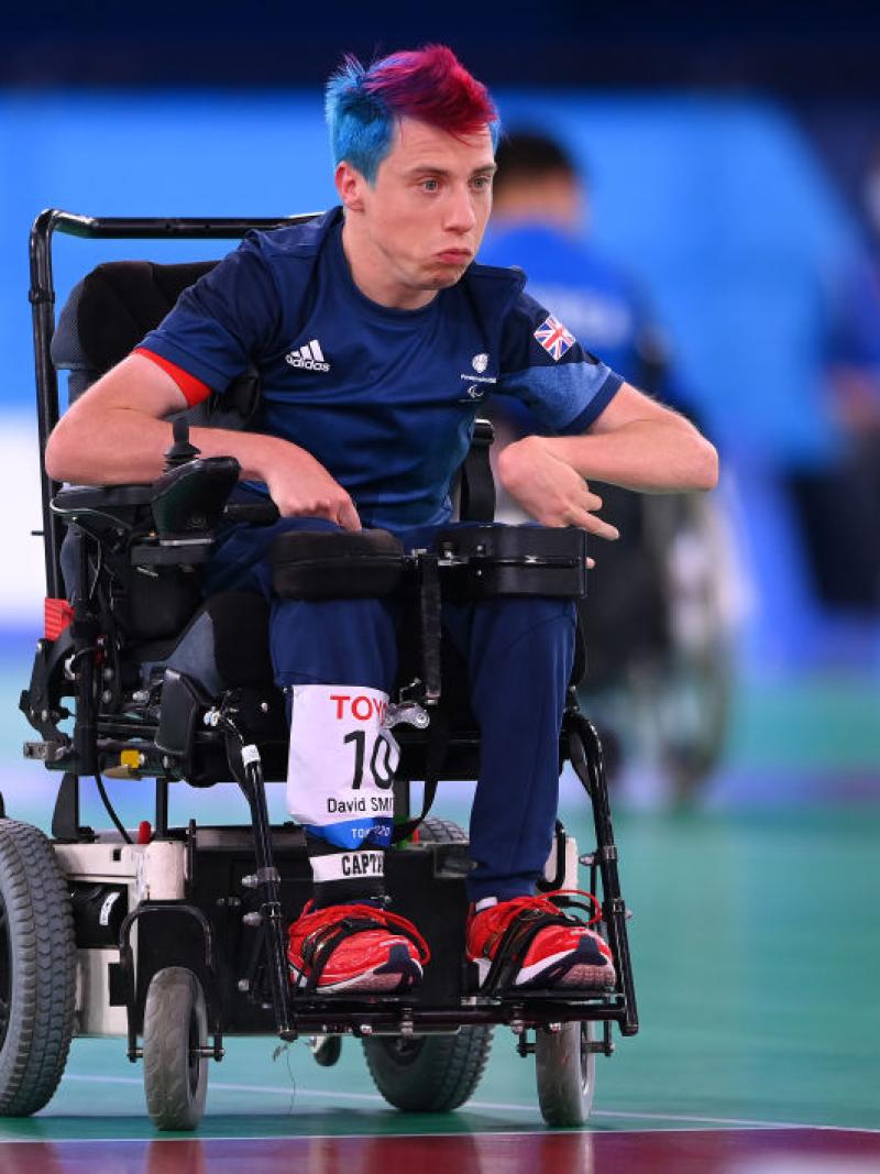 David Smith of Great Britain in action during his team's Pool A match against Team Thailand at Tokyo 2020. 