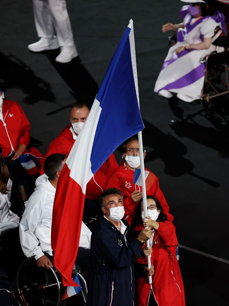 French delegation marching at the Opening Ceremony of Tokyo 2020