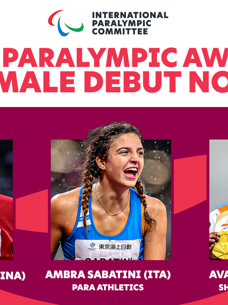 Ambra Sabatini, Avani Lekhara and Leani Ratri Oktila shortlisted for Best Female Debut