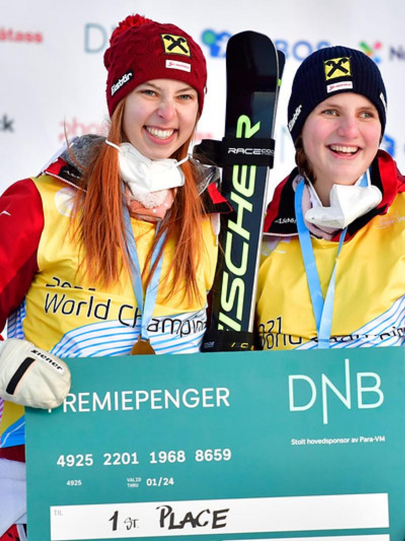 Barbara Aigner celebrates world title