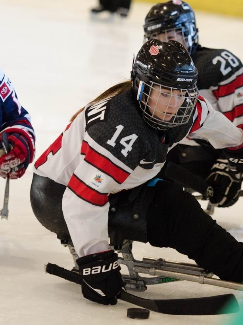 Raphaelle Tousignant is the first Canadian woman to play alongside men at the national level.