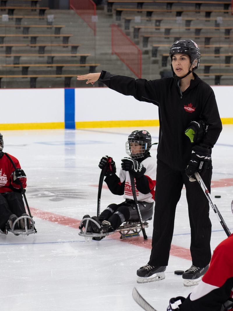 Team Canada Head coach Tara Chisholm 