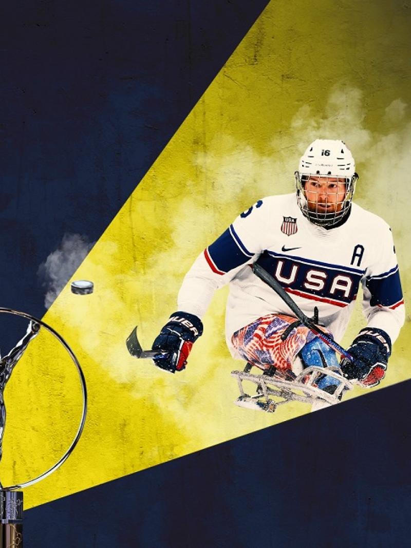 A graphic announcing Declan Farmer as Laureus Award nominee
