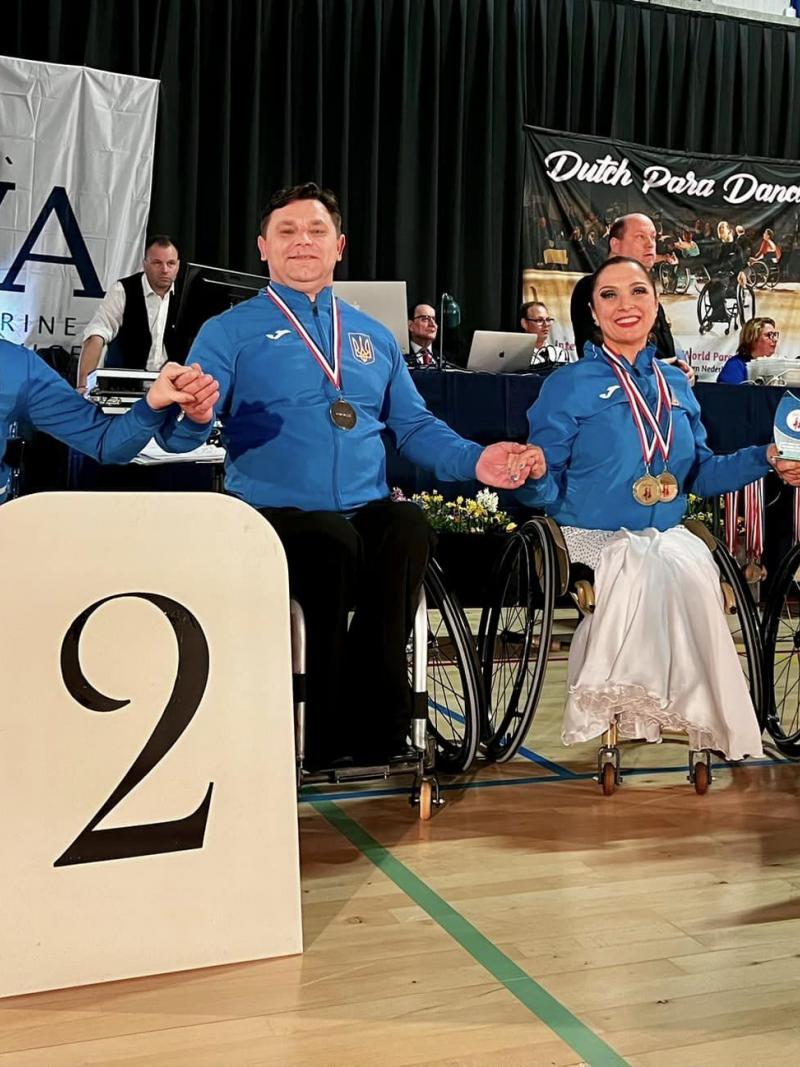 Ukraine dancers top the medal standings of the season-opening World Para Dance Sport International Competition in Amstelveen.