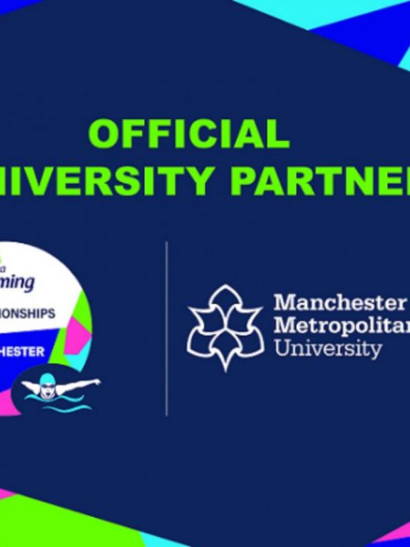 The logo of the Manchester Metropolitan University