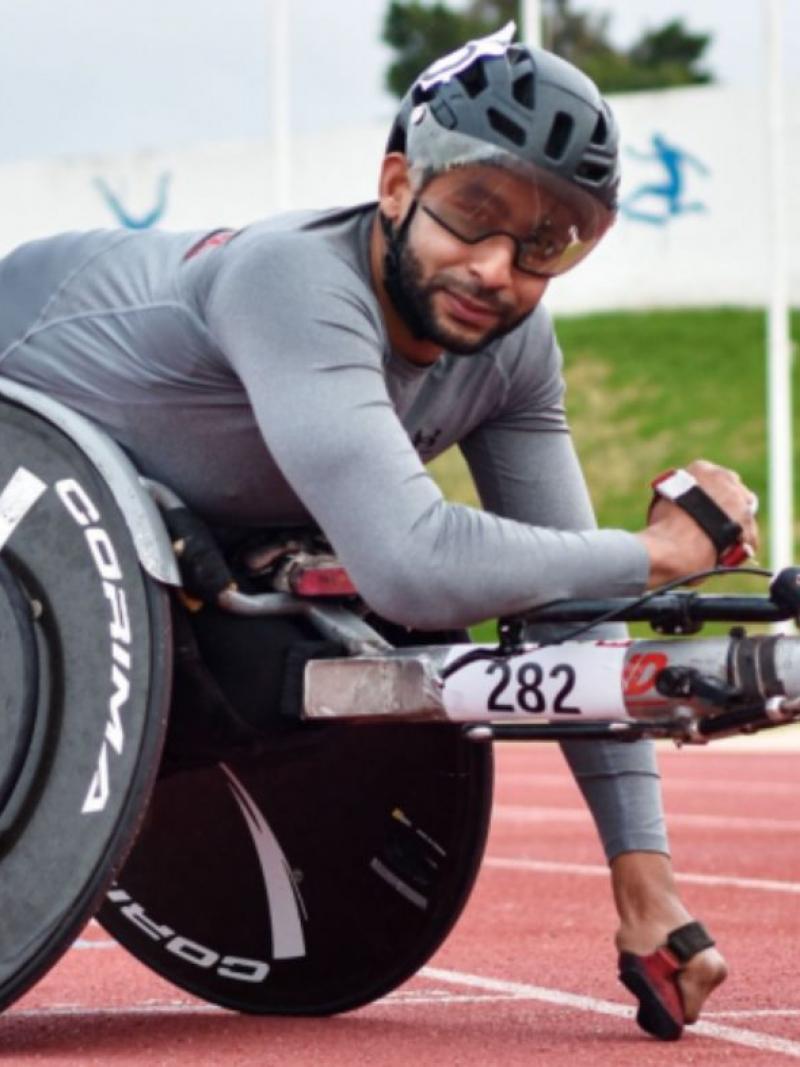Tunisia's wheelchair racing star Walid Ktila
