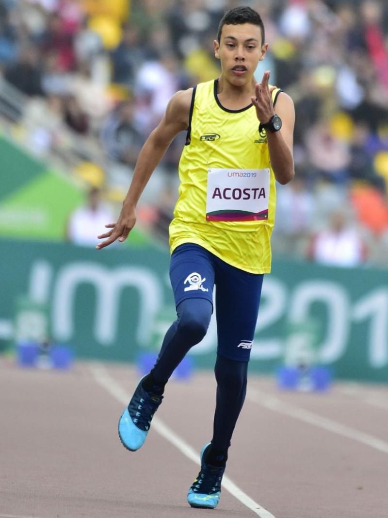 Colombian Para athlete Julian Acosta competes at Lima 2019