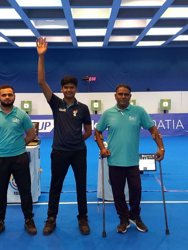Team India swept the podium in P1 - men's 10m air pistol SH1 with promising Rudransh Khandelwal (240.6) taking the gold and a junior world record in Osijek.