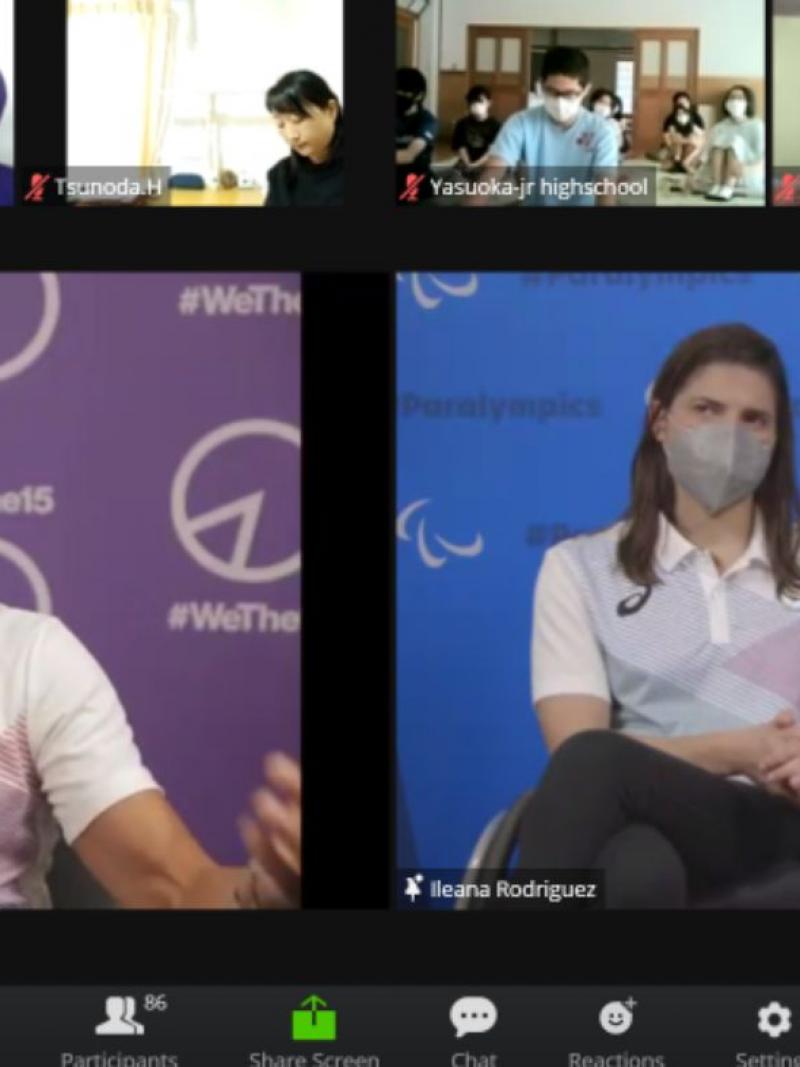 A screenshot of a Zoom event with the RPT and local Tokyo attendees