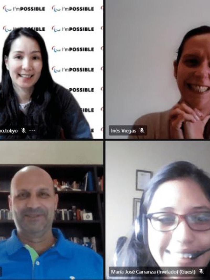 Screenshot of participants in a course