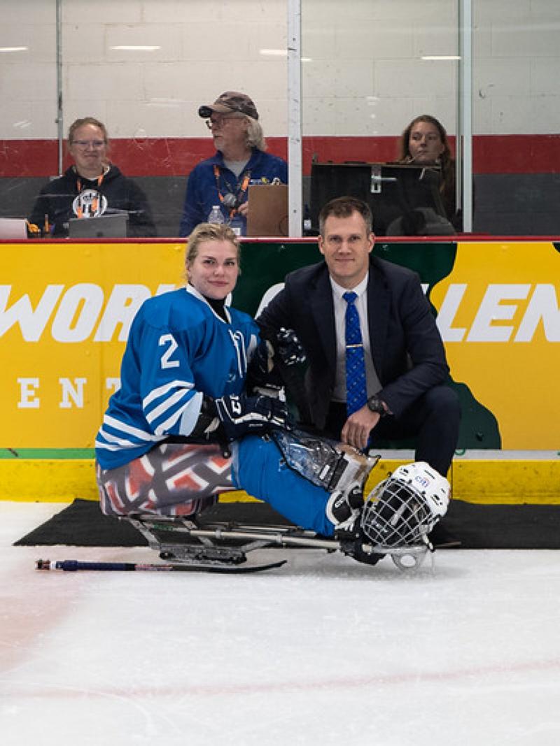 Norway's Lena Schroeder of Team World at Green Bay 2023 Women’s World Challenge. 