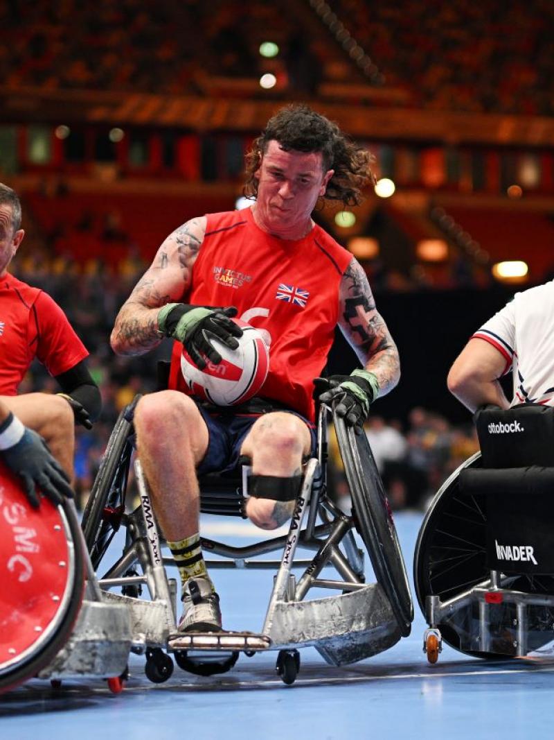 United States won the gold medal against the United Kingdom in Wheelchair Rugby, in the Invictus Games 2023. 