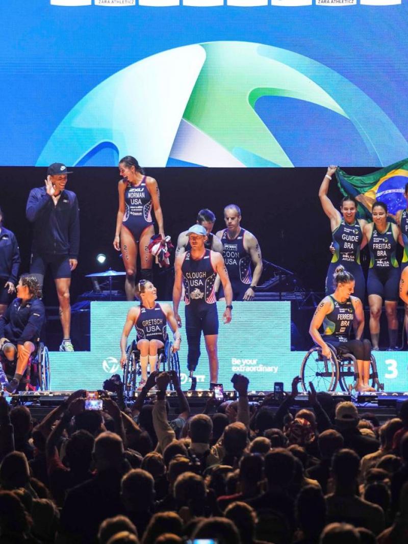 Team USA wins Para Mixed Relay in Pontevedra, Spain
