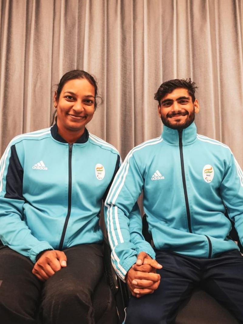 Prachi Yadav and Manish Kaurav, wife and husband, won medals in Para canoe for India during the Para Asian Games in Hangzhou 2022.