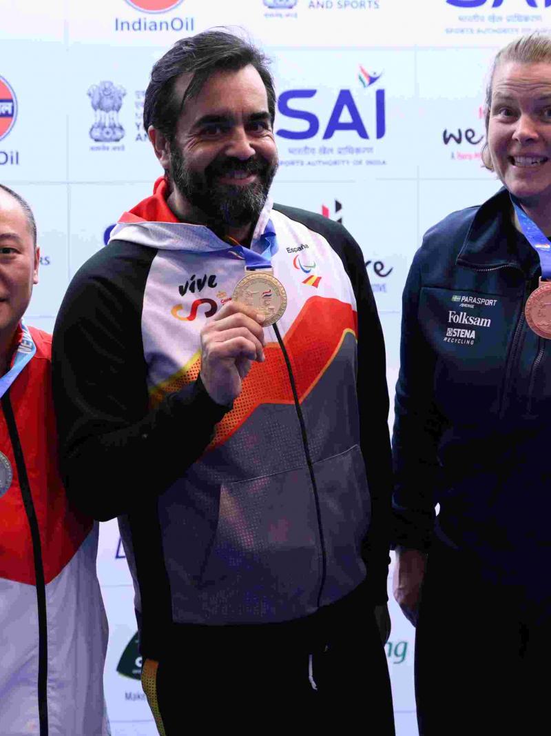 Medallists on podium