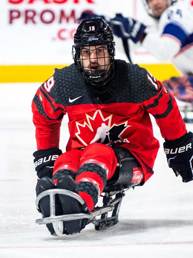 An athlete in action