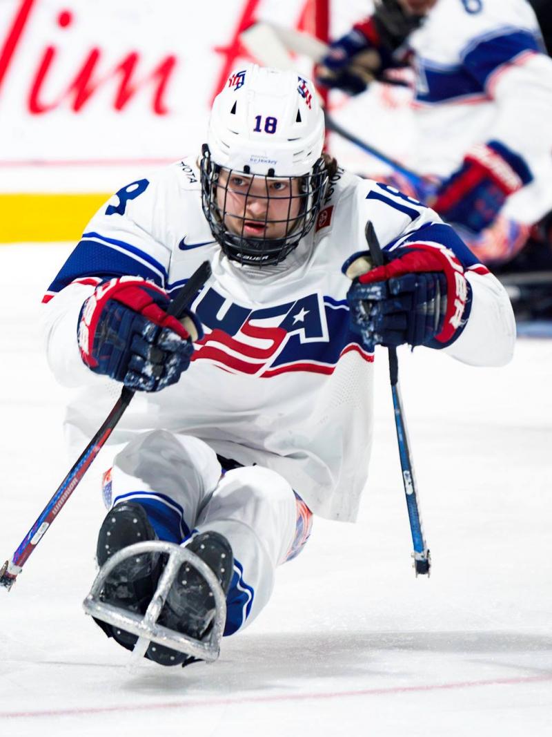 A player in action