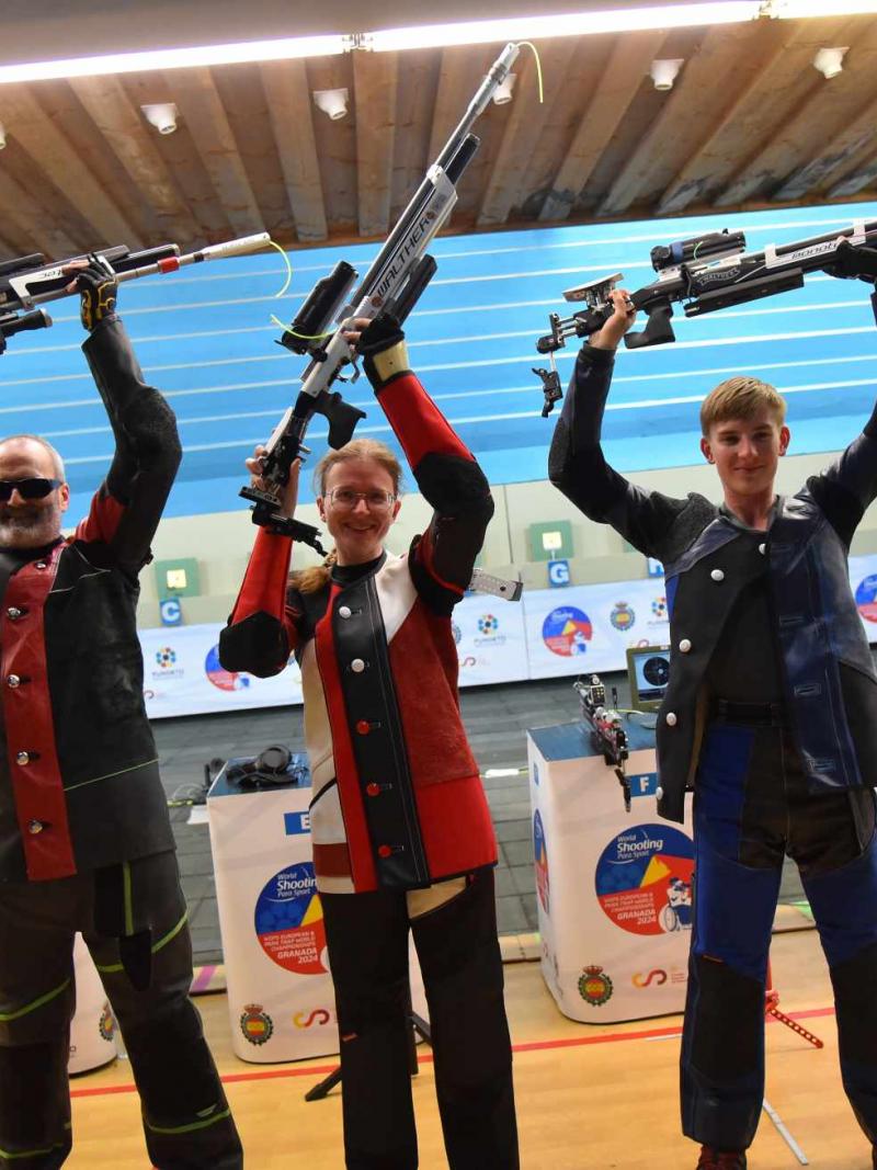 Shooters celebrate their success