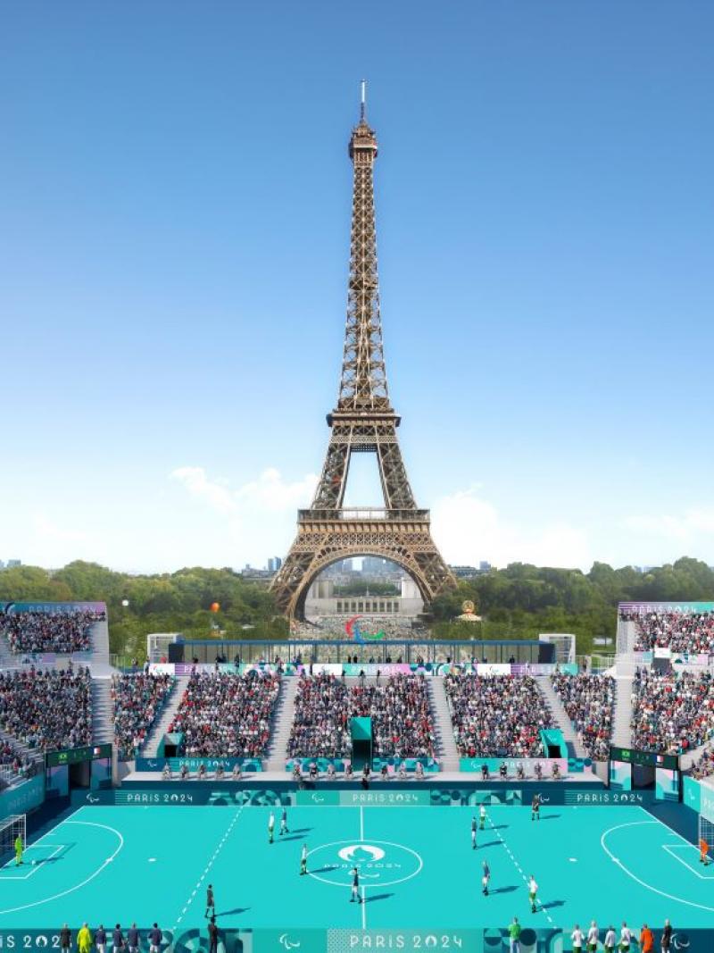 Eiffel Tower Stadium, blind football venue Paris 2024