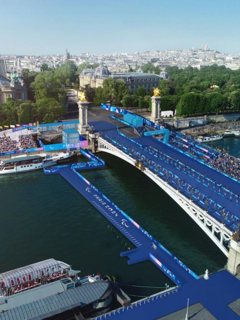 An image of a bridge - Pont Alexandre III (Para triathlon venue) Paris 2024