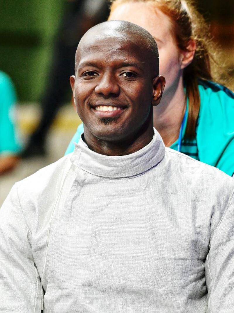 Amelio Castro smiling ahead of a bout