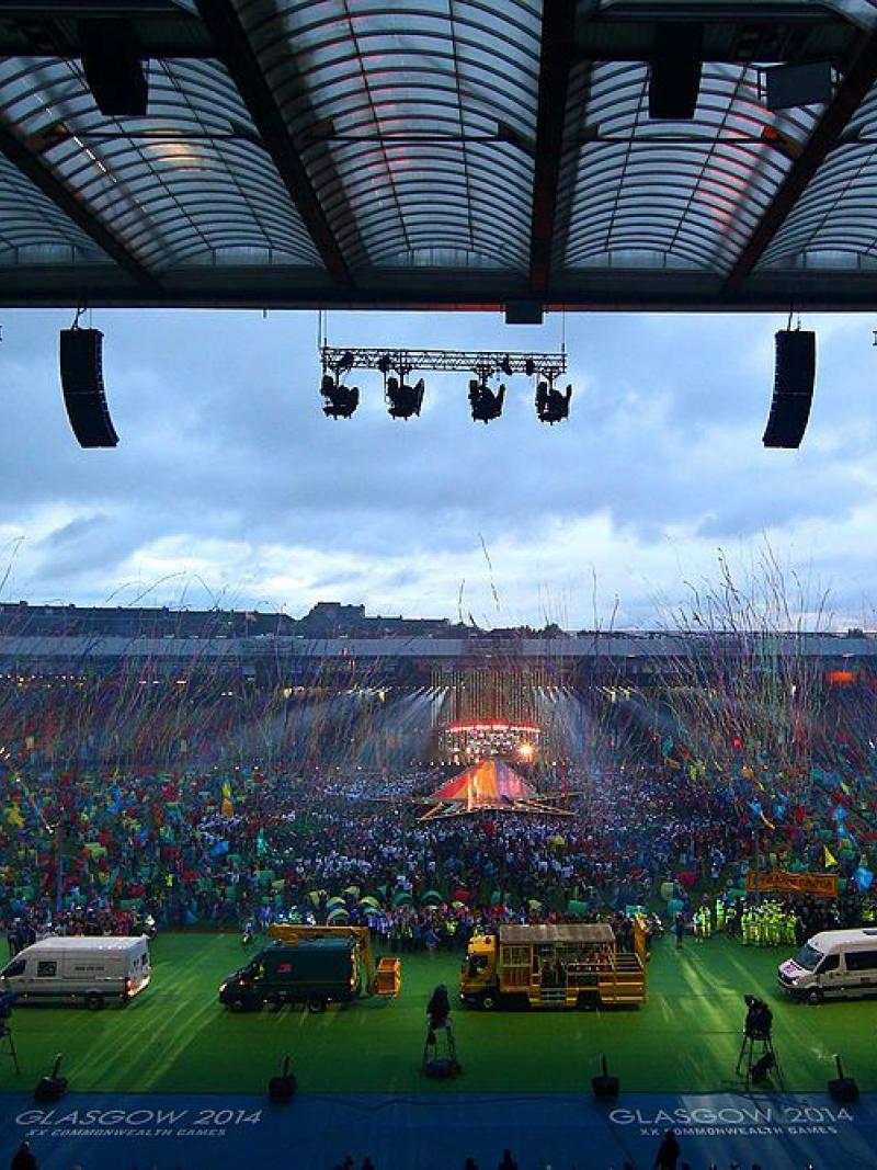 A wide image of an outdoor venue