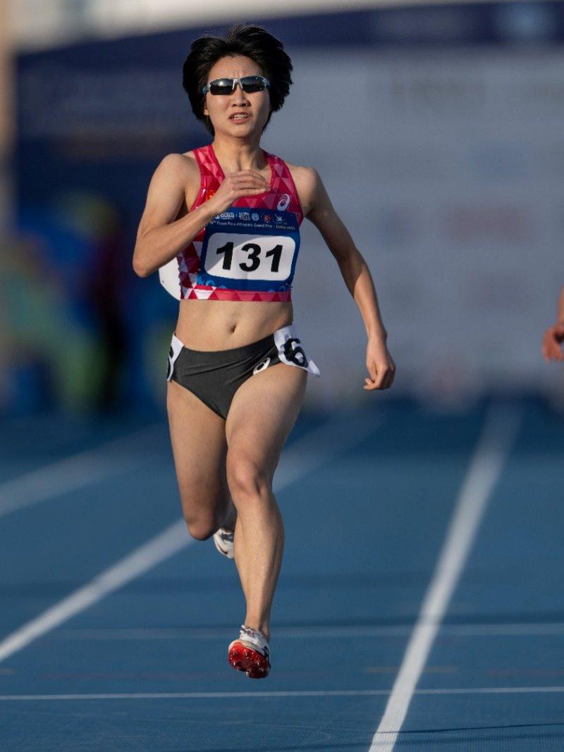 An athlete in action