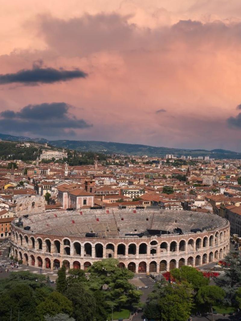 Photograph shows the Arena di Verona, which will stage the Opening Ceremony of the Milano Cortina 2026 Paralympic Winter Games,