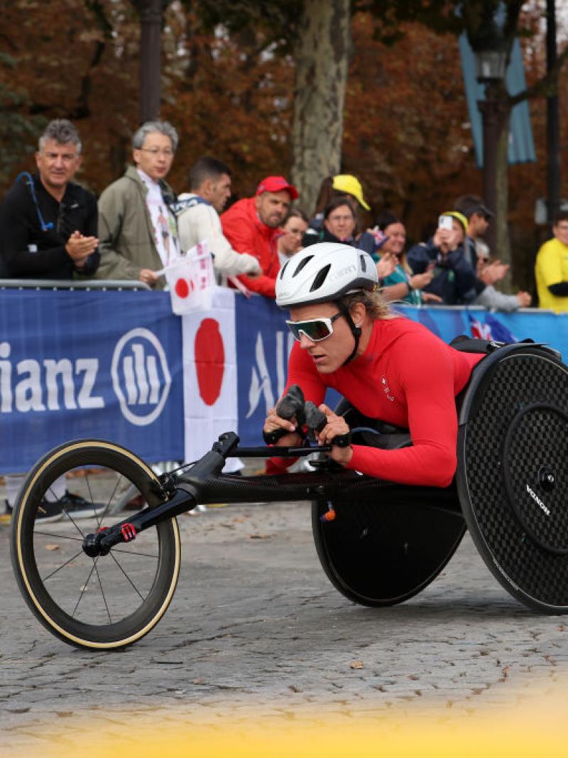 An athlete in action
