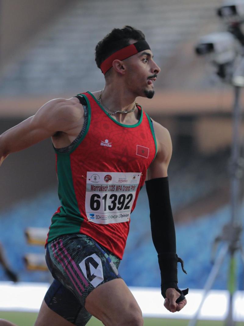 An athlete in action