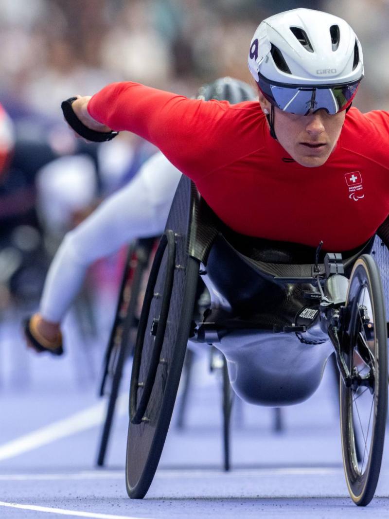 An athlete in action