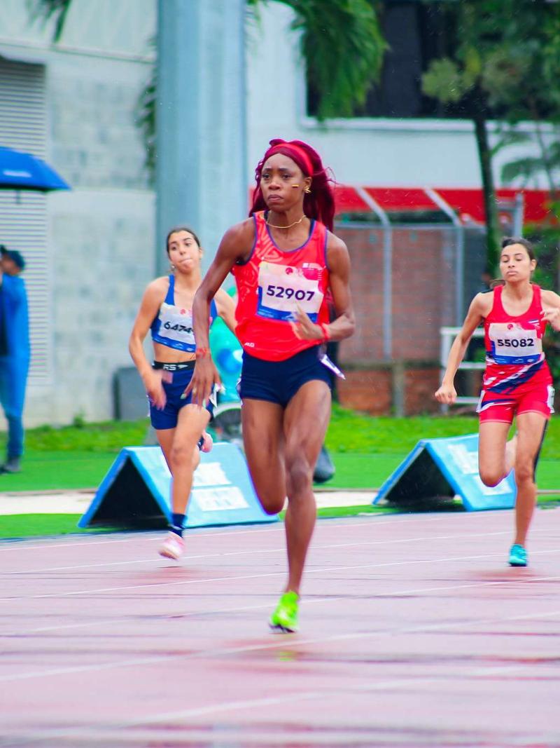 An athlete in action