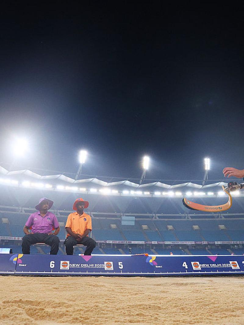 An athlete in action