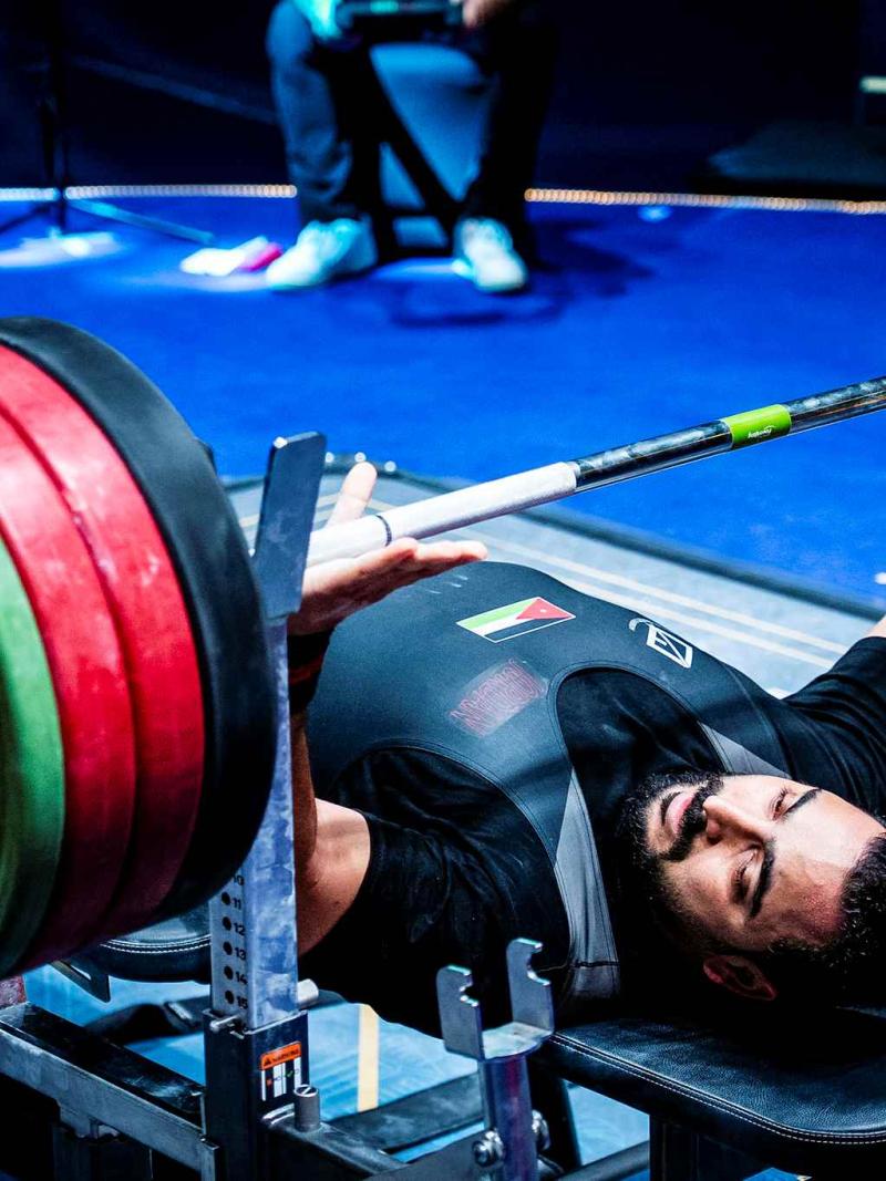 An athlete in action