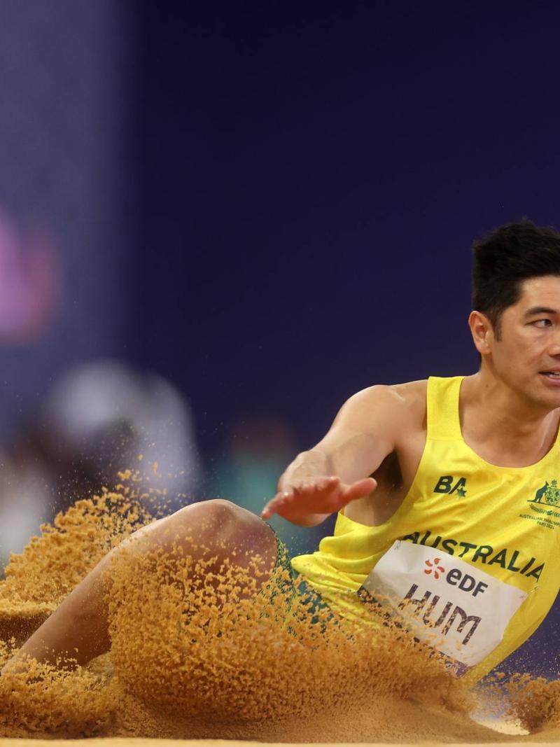 An athlete in action