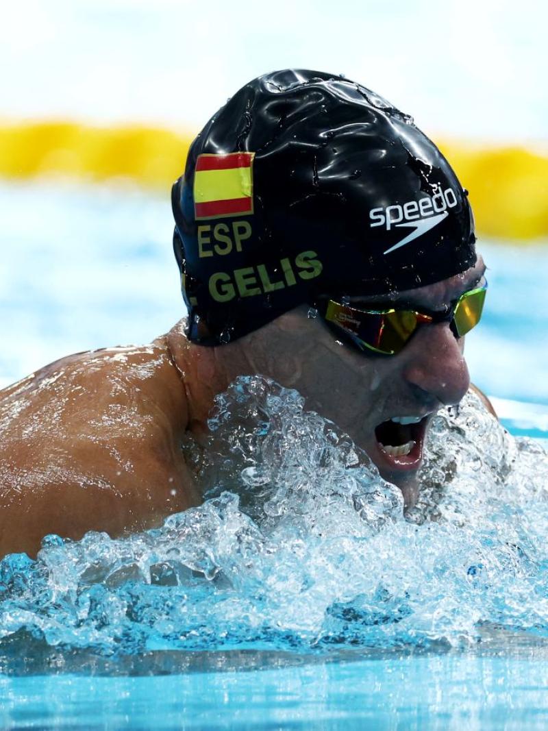 An athlete in action